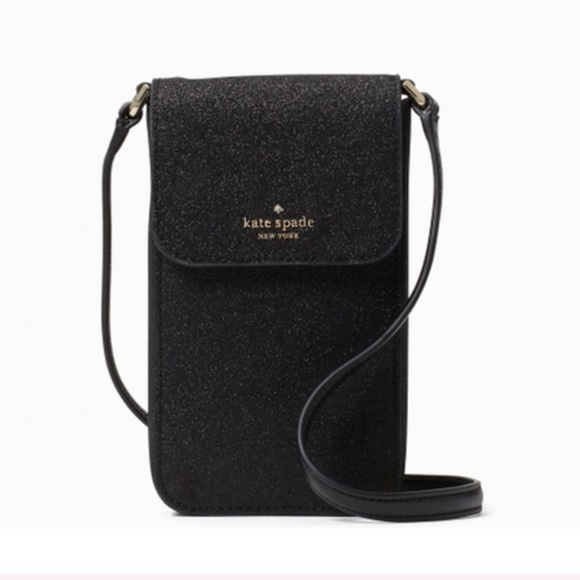 kate spade Handbags - Kate Spade Lola Glitter Flap Phone Crossbody